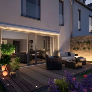 Listwa oświetleniowa Plug&Shine jako oświetlenie tarasu