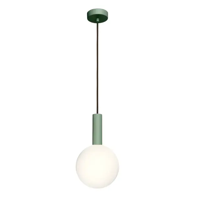 Nowoczesna wisząca lampa Matuba w zielonym kolorze