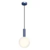 Nowoczesna wisząca lampa Matuba w kolorze niebieskim zachwyca swoim designem