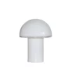 Szklana lampa stołowa Onfale Piccolo o mlecznym wykończeniu