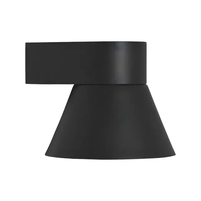 Nowoczesny kinkiet elewacyjny Kyklop Cone - czarny