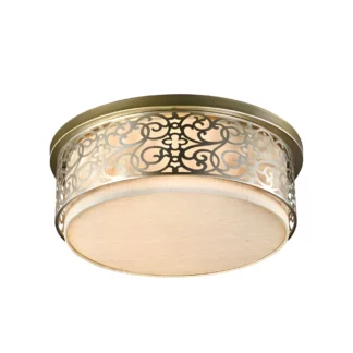 Ozdobny plafon Venera od Maytoni z jasnym abażurem