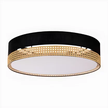 Plafon Paglia M - TK Lighting -  czarny, do wnętrz rustykalnych i skandynawskich
