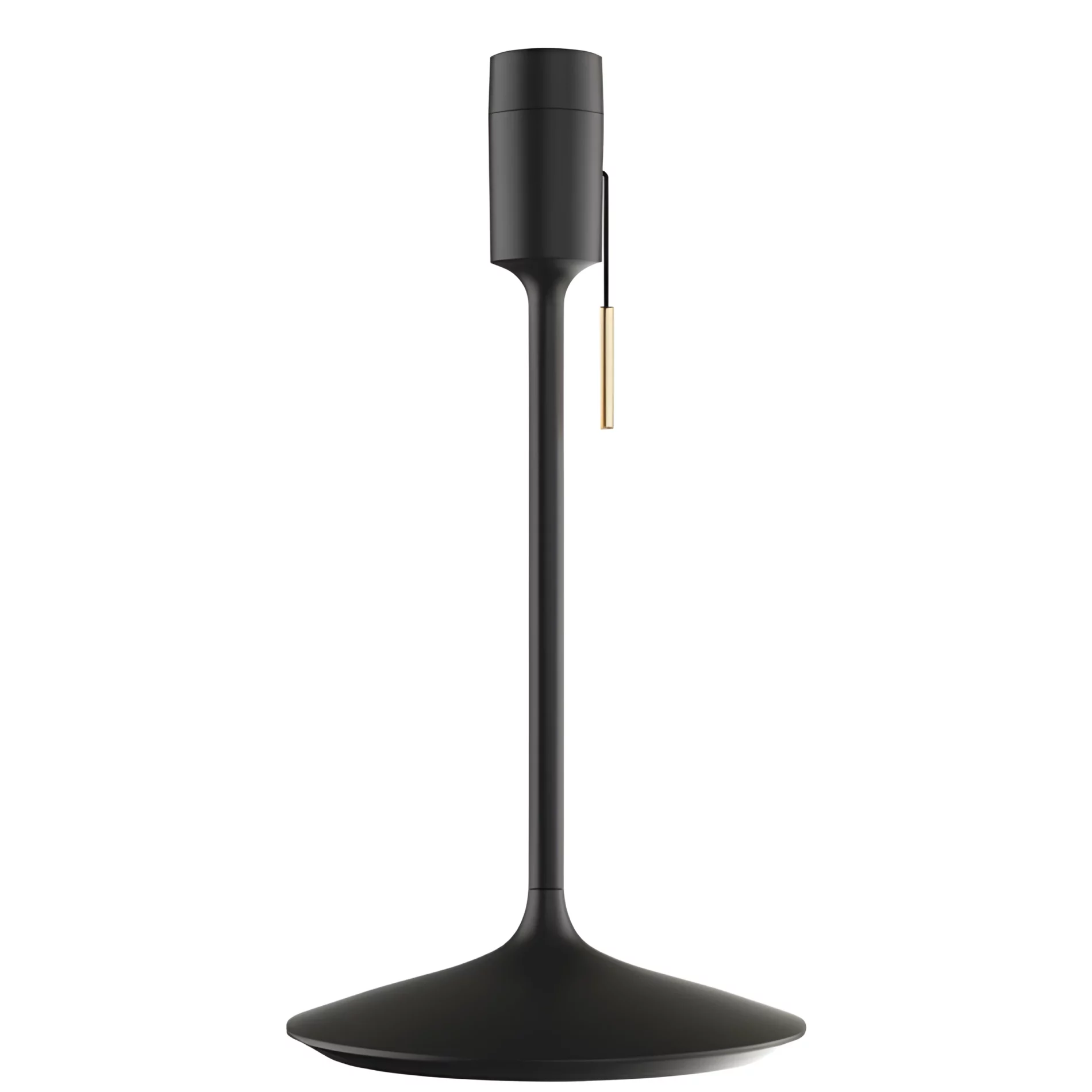 Czarna podstawa do lamp stołowych Santé z gniazdem USB