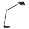 Czarna, kompaktowa lampa biurkowa Tolomeo Mini