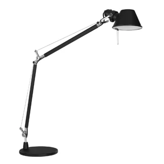 Czarna, kompaktowa lampa biurkowa Tolomeo Mini