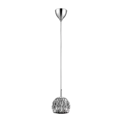 OUTLET Stylowa lampa wisząca Aurelia z ozdobnym szklanym kloszem