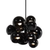 Czarna lampa wisząca Astronomy 11 o średnicy 55 cm