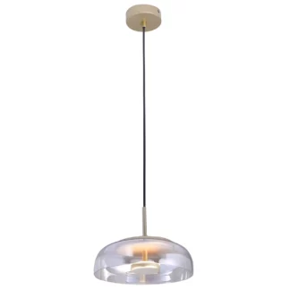 Nowoczesna wisząca lampa Disco z kloszem ze szkła