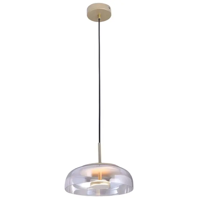 Nowoczesna wisząca lampa Disco z kloszem ze szkła