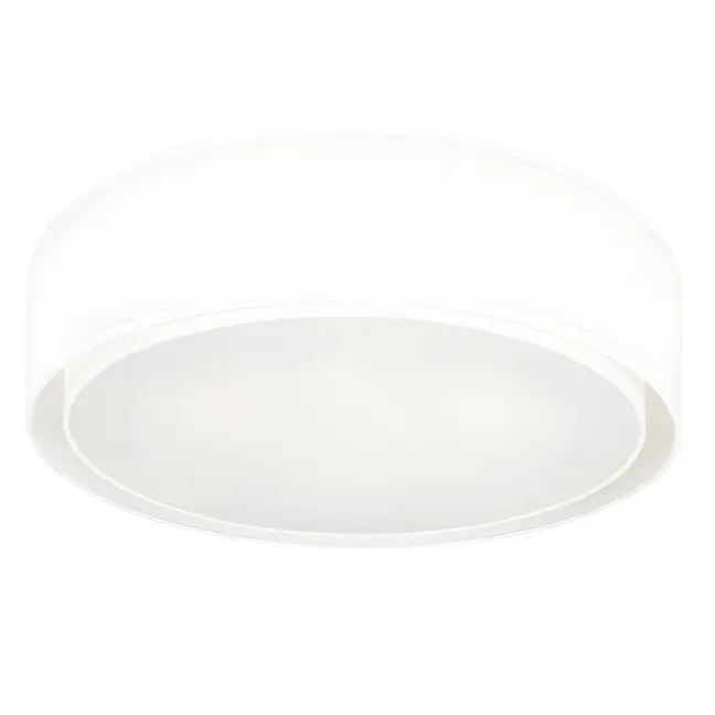 Biały plafon Mist III o średnicy 50 cm