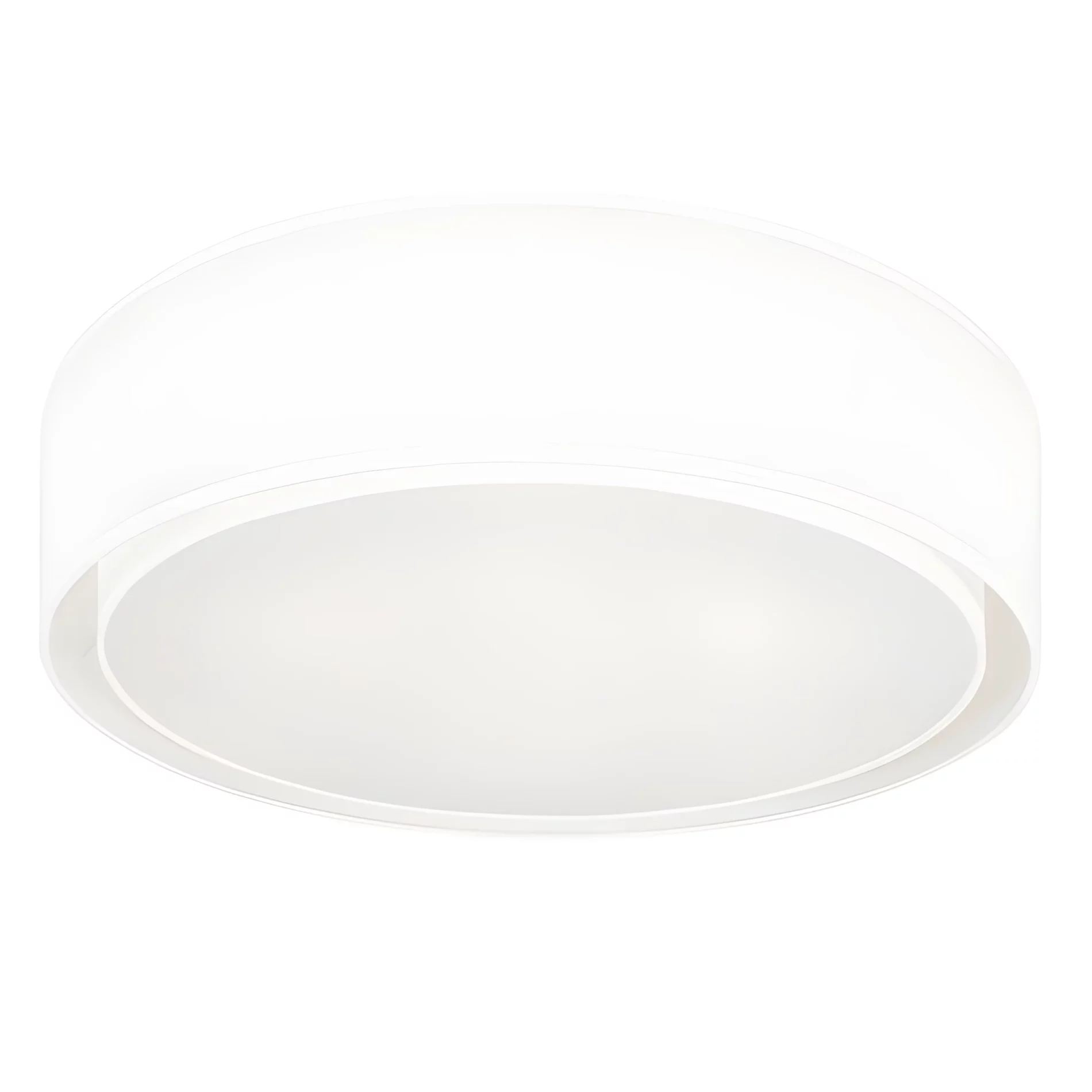 Biały plafon Mist III o średnicy 50 cm