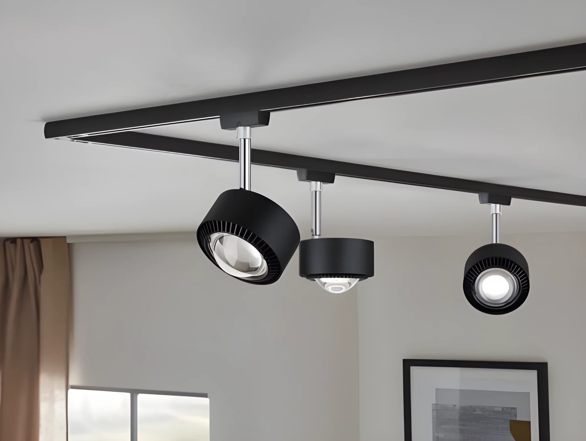 Reflektor sufitowy Aldan do minimalistycznego salonu