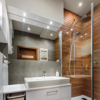 Ruchome oczko podtynkowe Lagos - białe do łazienki i na korytarz