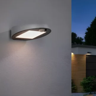 Solarny kinkiet zewnętrzny - Ryse - IP44,czujnik ruchu