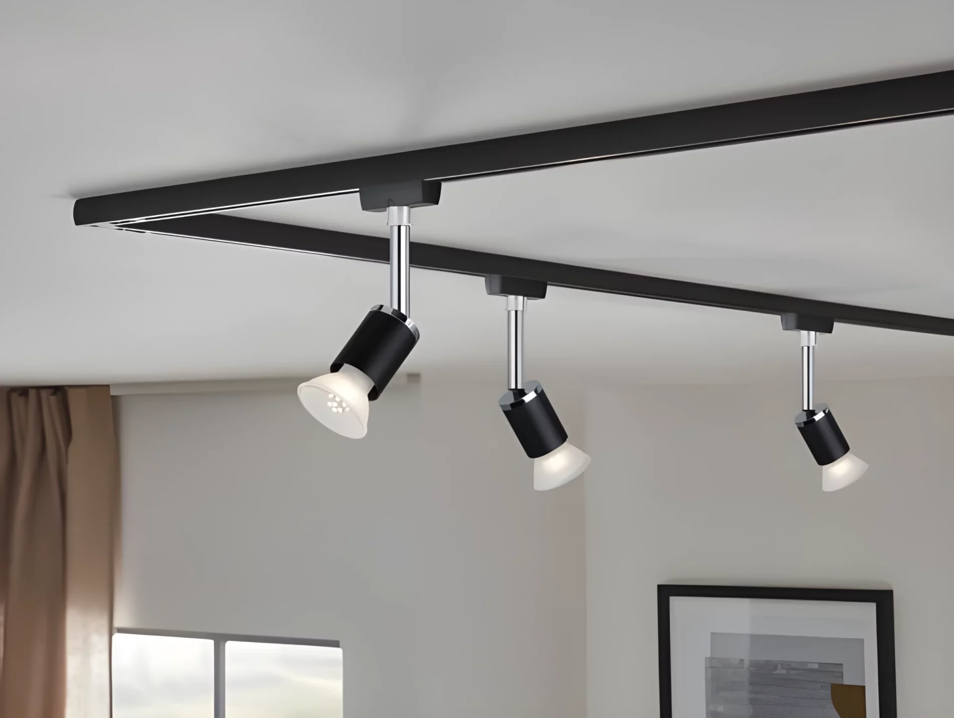 Spot Pure II do systemu szynowego w salonie