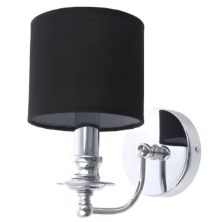 Srebrny kikiet Abu Dhabi - czarny abażur