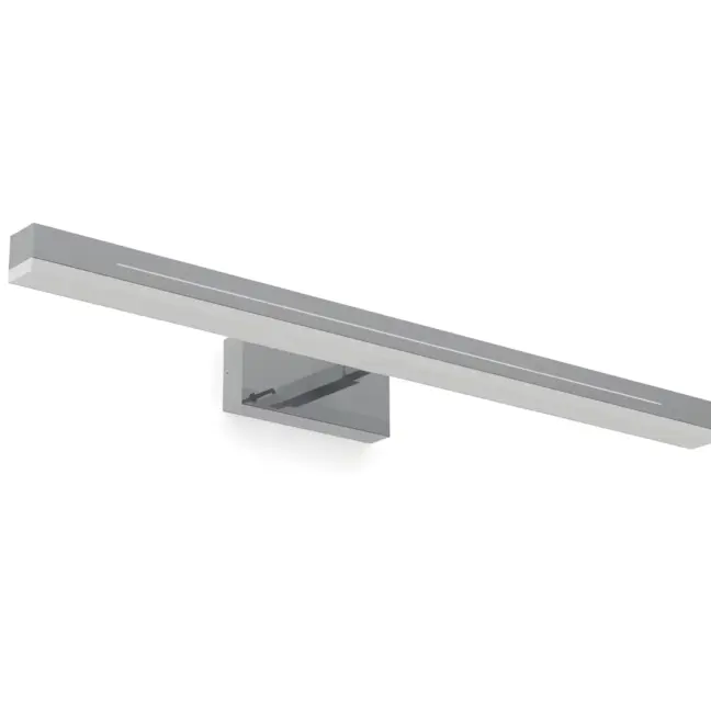 Srebrny kinkiet Otis 60 - Nordlux - nad lustro w łazience