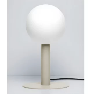 Beżowa lampa stołowa Matuba z elegancką podstawą