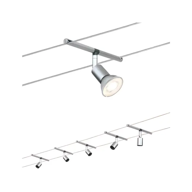 System linkowy Spice Salt - 5x10W, 230/12V, matowy chrom