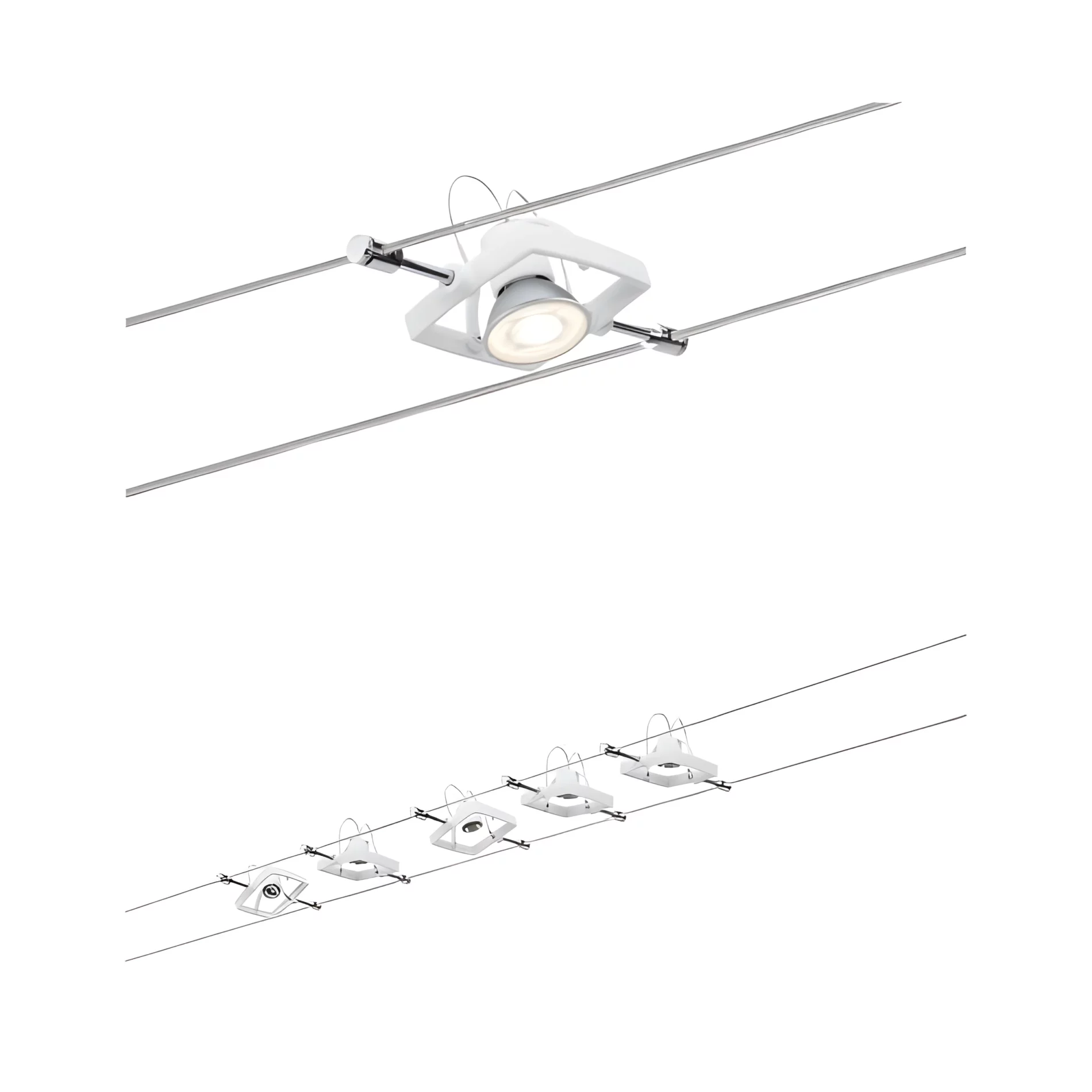 System linkowy Zest Mac II – 5x10W, 230/12V, biały