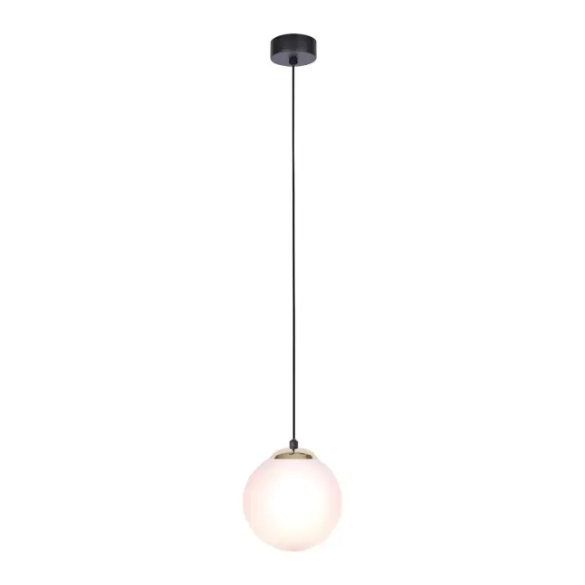 Uniwersalna lampa wisząca Isla - Kaja - mleczny klosz