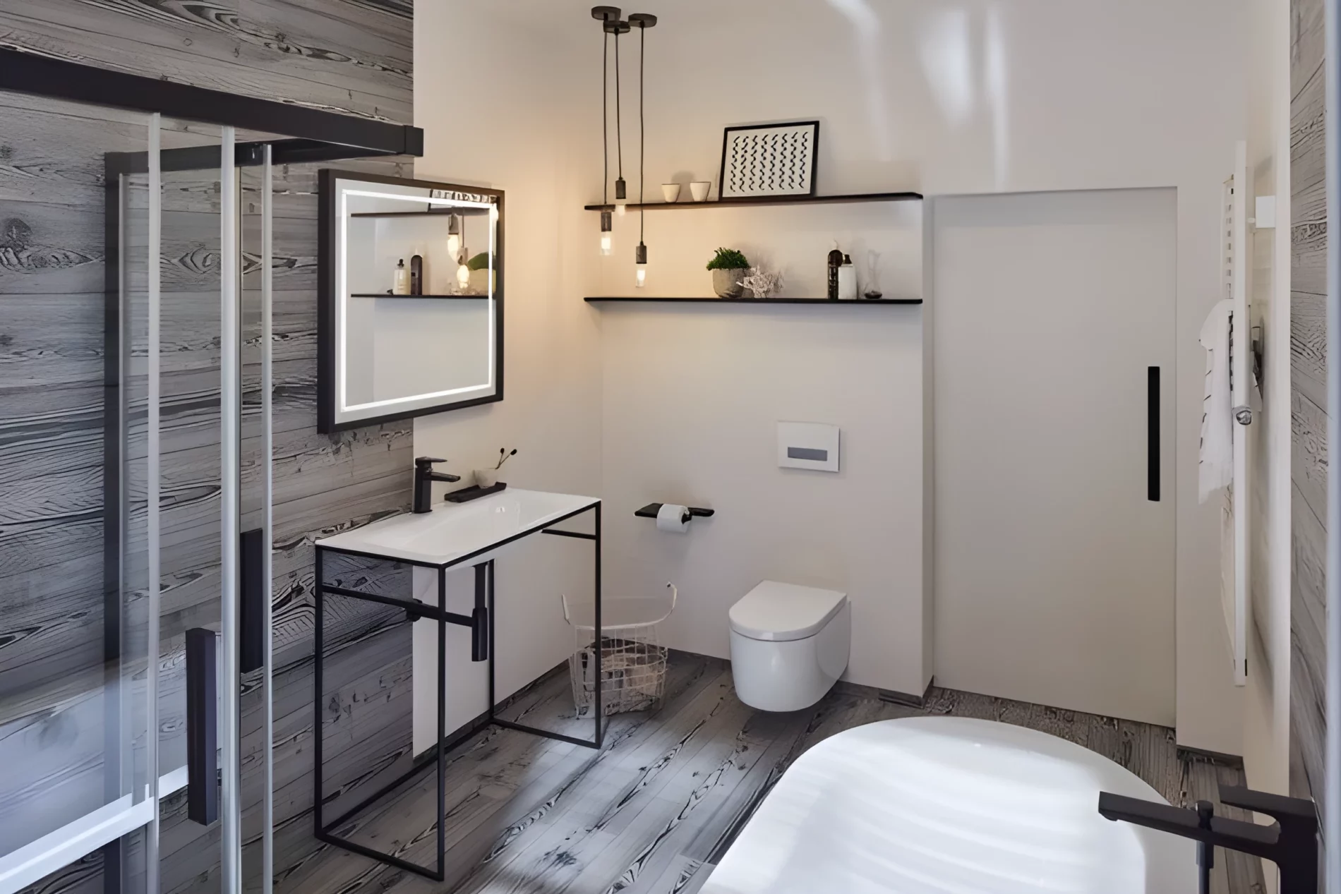 Zawieszenie Larus do nowoczesnej łazienki