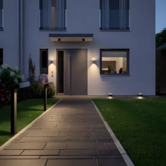 Zewnętrzna lampa podłogowa Plug&Shine na taras