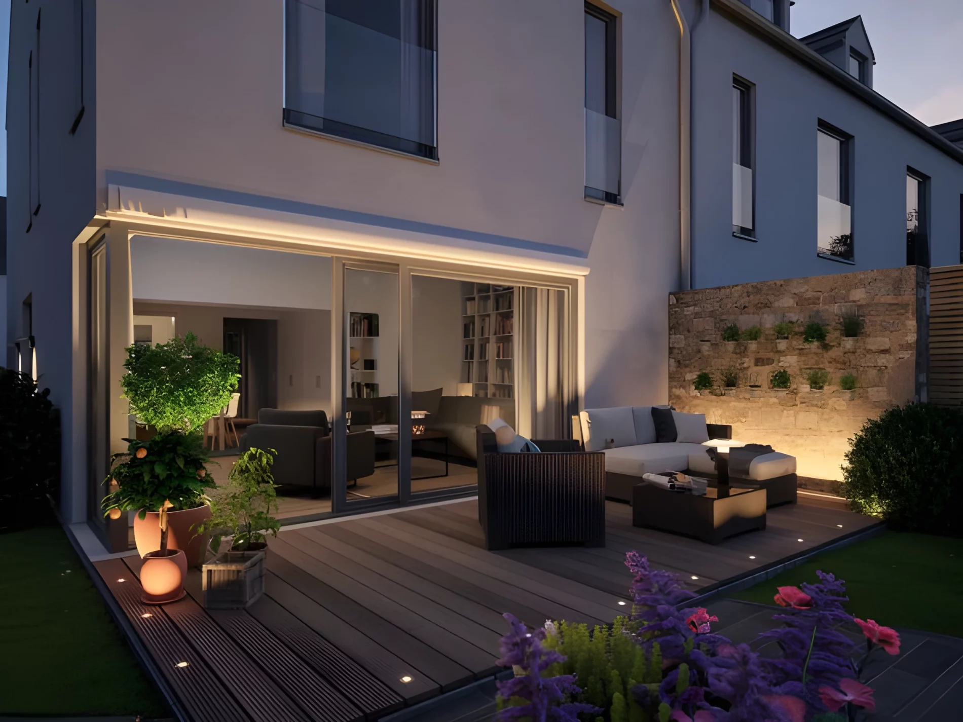 Zewnętrzne oczko podłogowe Eco na taras