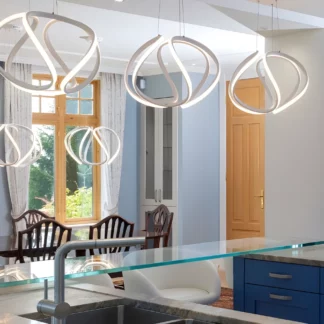 Zjawiskowa lampa wisząca Alonsa do kuchni