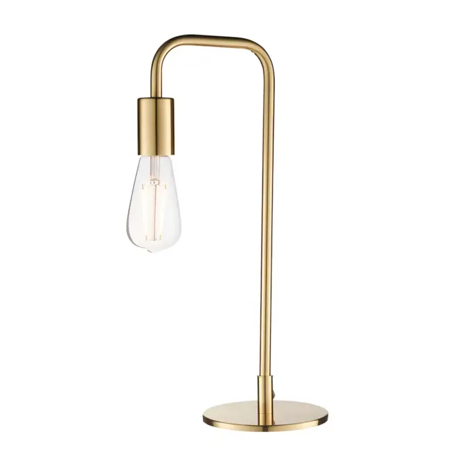 Złota lampa stołowa Rubens