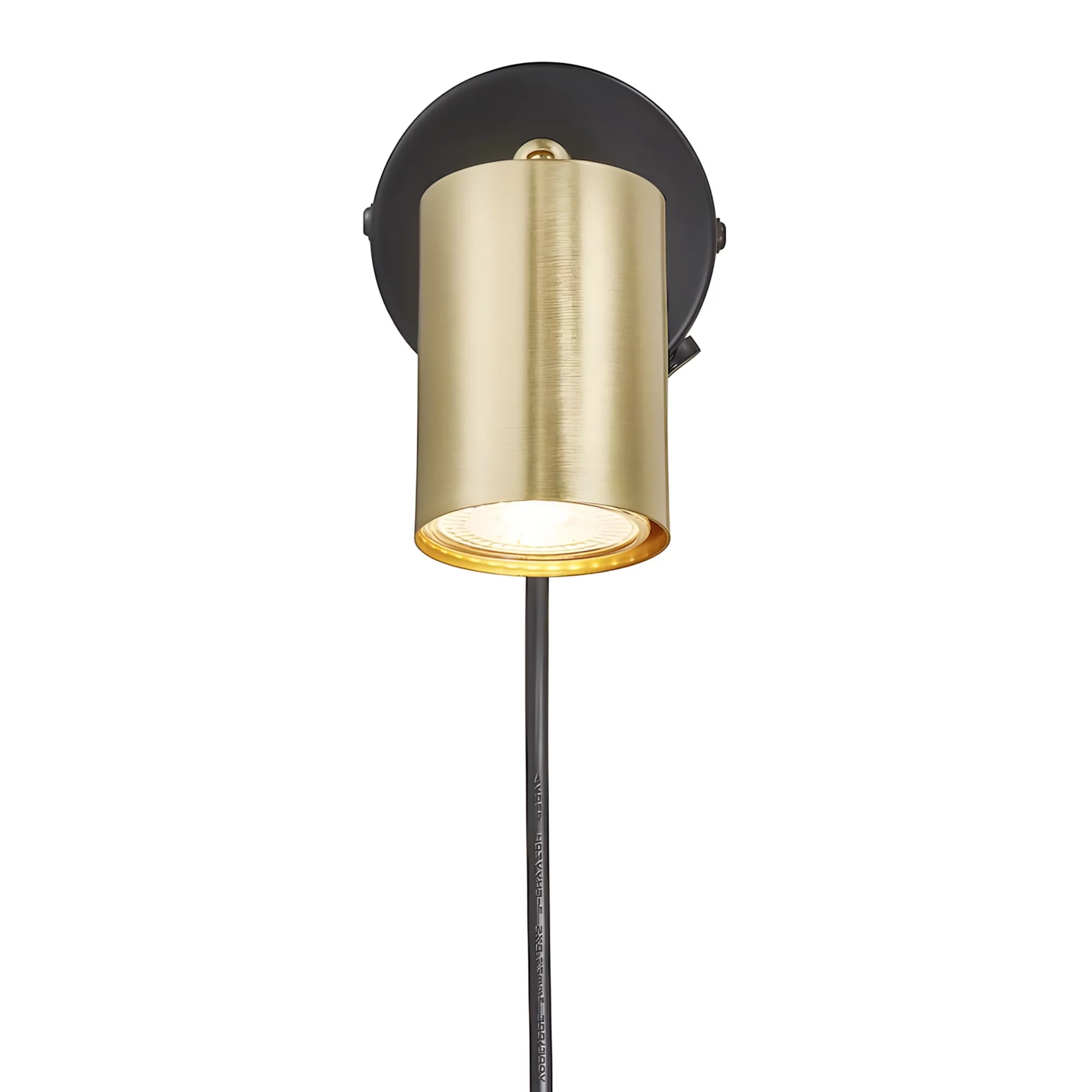 Złoty kinkiet Explore - Nordlux - nad szafkę nocną w sypialni