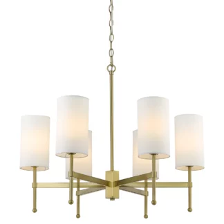 Żyrandol Denver nad elegancki stół do salonu