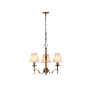 Klasyczny żyrandol Stanford od Interiors na 3 żarówki