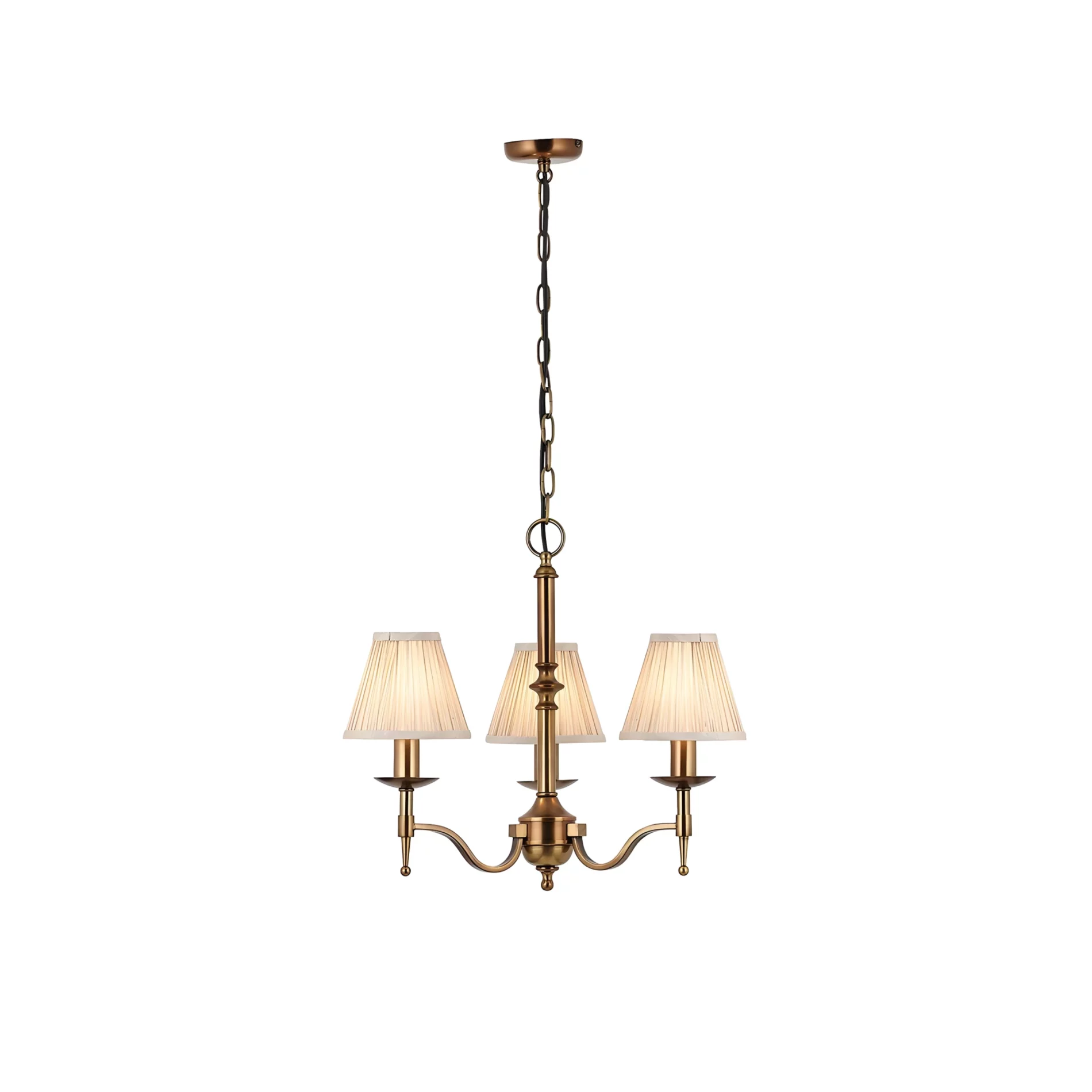 Klasyczny żyrandol Stanford od Interiors na 3 żarówki