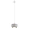 Lampa wisząca Tevo kaszmirowa z mlecznym kloszem G9