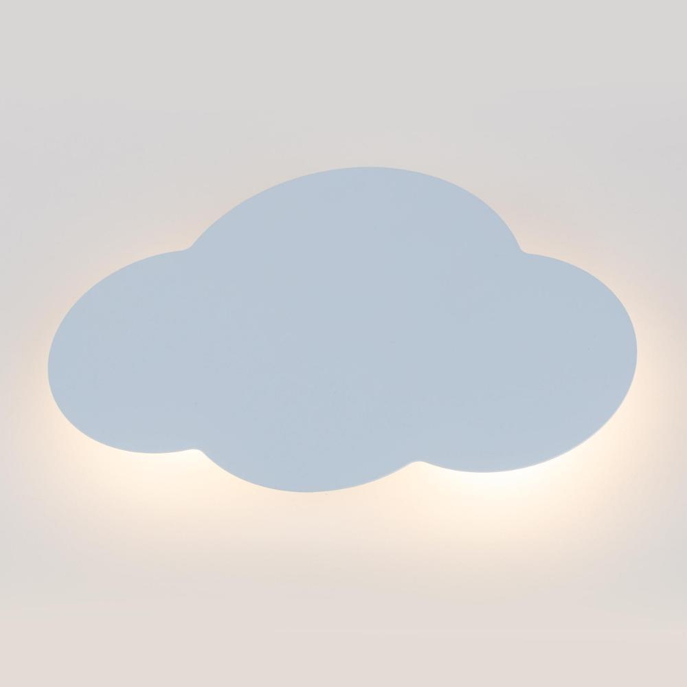 Błękitny kinkiet dziecięcy Cloud G9 IP20 – lampa ścienna w kształcie chmurki