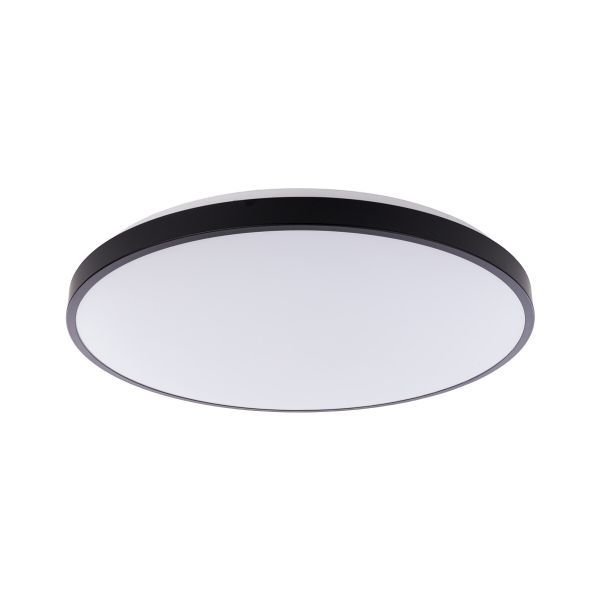 Plafon LED Agnes 64W czarny okrągły 3000K IP44 5600lm