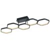 Vigo LED 24W antracytowy plafon sufitowy o designie plastra miodu