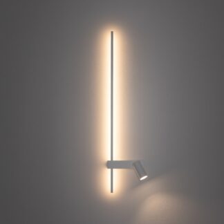 Kinkiet ścienny Easy biały z reflektorem LED lewy do sypialni