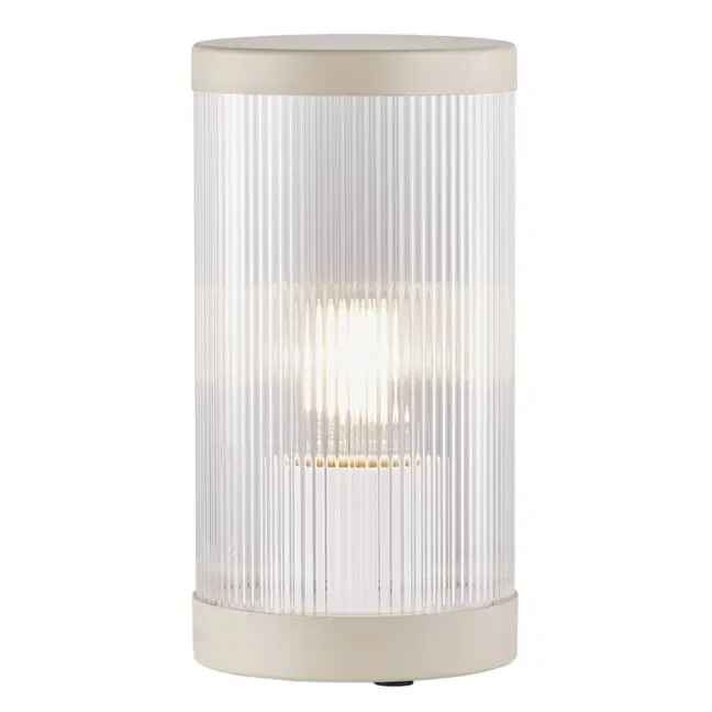 Lampa stołowa Coupar IP54 — kremowa, odporna na warunki zewnętrzne