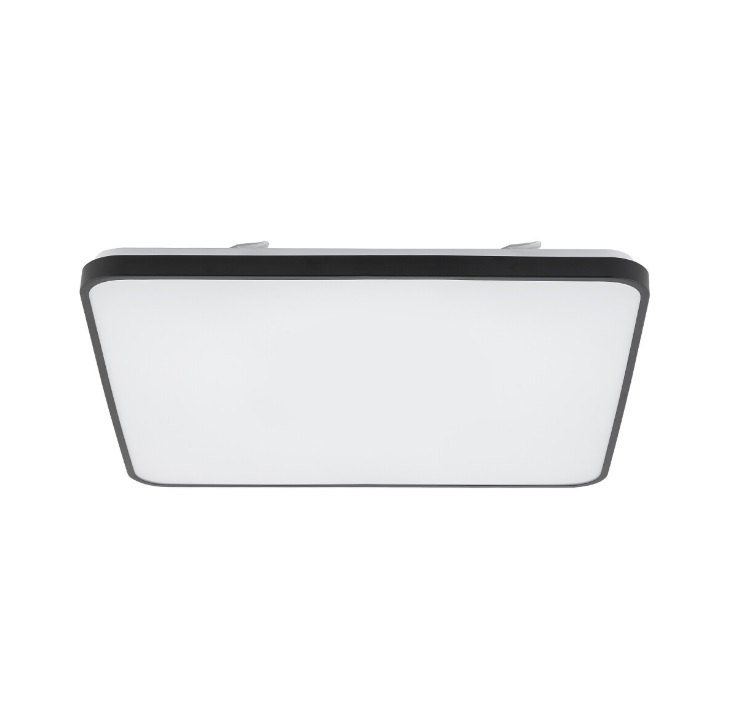 Plafon LED Agnes 63 cm 64W IP44 3000K Czarny – Mocne światło do łazienki i kuchni