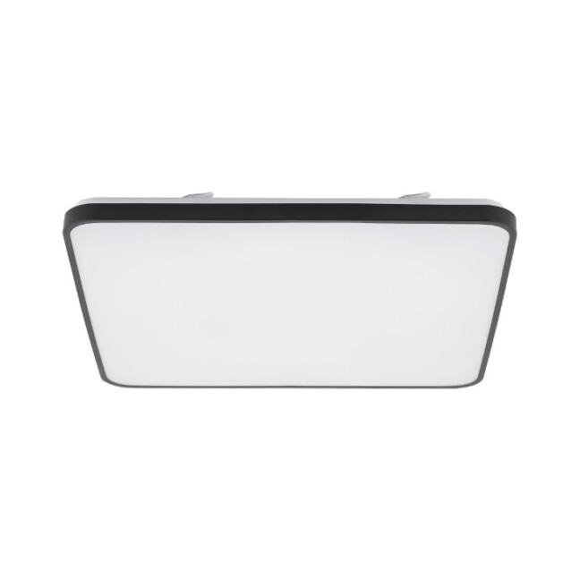 Plafon LED Agnes 64W 6000lm 4000K IP44 Czarny Płaski 64cm