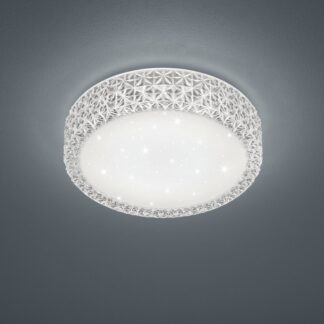 Plafon LED Pegasus 29 cm 12W – geometryczny wzór, ciepłe światło 3000K