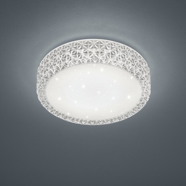 Plafon LED Pegasus 29 cm 12W – geometryczny wzór, ciepłe światło 3000K