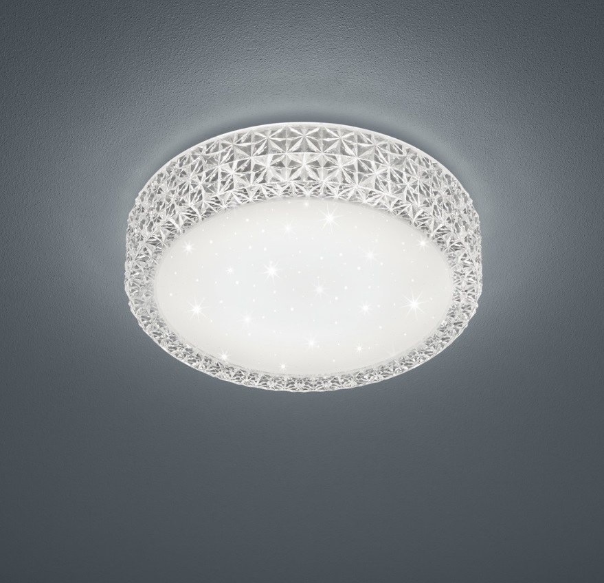 Plafon LED Pegasus 29 cm 12W – geometryczny wzór, ciepłe światło 3000K