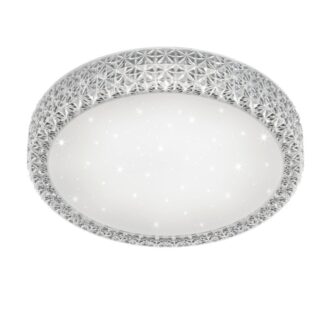 Plafon LED Pegasus 60 cm 27W z efektem kryształowym – styl glamour