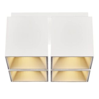 Biała lampa sufitowa Nordlux Ethan 4 GU10 IP20 – minimalistyczny spot z 4 reflektorami