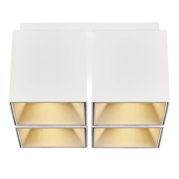 Biała lampa sufitowa Nordlux Ethan 4 GU10 IP20 – minimalistyczny spot z 4 reflektorami