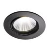 Czarne wpuszczane oczko LED Fremont 4,5W 2700K z ruchomą głowicą